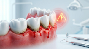 Signos de periodontitis y encías sangrantes: factores de riesgo cardiovascular explicados por dentistas en Calamocha y Cella.